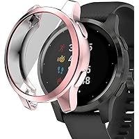 Ruentech Custodia Protettiva TPU Per Garmin Vivoactive 4S | Morbida E Sottile | Colore Viola - 2