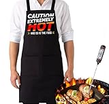 Grill Chef Funny Aprons for Women and Men, Apron, Grilling, Cooking, Kitchen, BBQ, Cook Gift (Extremely Hot)