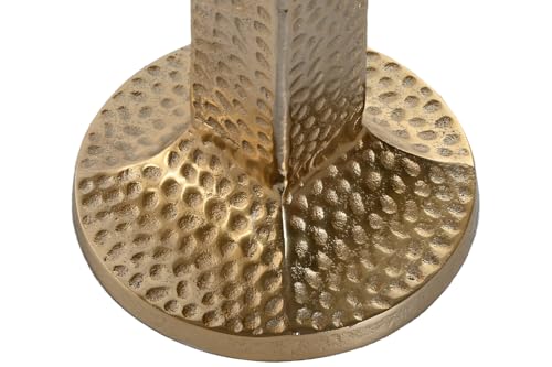 PORTAVELA ALUMINIO 18,5X18,5X85,5 DORADO