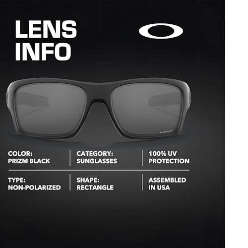 Image of Oakley TURBINE OO9263 Rectangle Shape Sunglasses With Official Eyewear Kit | Men's Sunglasses