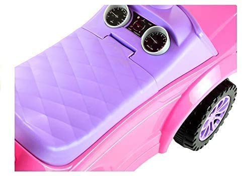 COIL Rutschauto ab 1 Jahr mit Schiebestange 614 W - Baby Car Rutschauto für Kinder - 3-in-1 Design - Bobby Car Zubehör - Rutscherfahrzeug - Bobby Car mit Stange Lenkrad (Rosa) – Bild 4