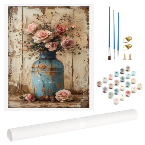 Image of HASTHIP Paint by Number Kit for Adults 40x50 cm Canvas Acrylic Set