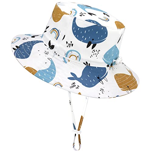 Image of Sarfel Baby Sun Hat Summer Baby Boy Hats UPF 50+ Sun Protection Toddler Hat Bucket for Baby Girl Adjustable Kid Cap