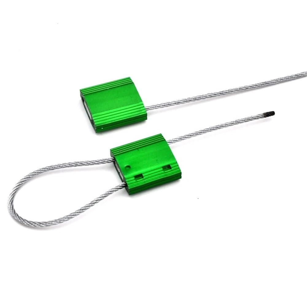 sigillo di sicurezza 10 pezzi 20/30/40 cm fascetta for cavi for container, 2,5 mm di spessore filo acciaio sigillo fili antifurto blocco, etichette spedizione sicurezza for camion merci(30cm)