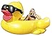 Gonfiabile Giocattolo gonfiabile a sdraio da piscina Piccola Anatra Gialla Con Occhiali Da Sole per galleggiante per bambini di adulti