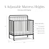 Namesake Winston 4-in-1 Convertible Mini Crib w/Removable Wheels - Converts to Toddler Bed, Daybed & Twin-Size Bed - GREENGUARD Gold Certified - 4 Adjustable Heights - Durable Metal, Easy to Assemble #3