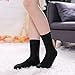 LINEMIN Wool Socks for Women Winter Warm Hiking Thick Warm Cozy Boot Crew Gift Socks 5 Pairs (Black)