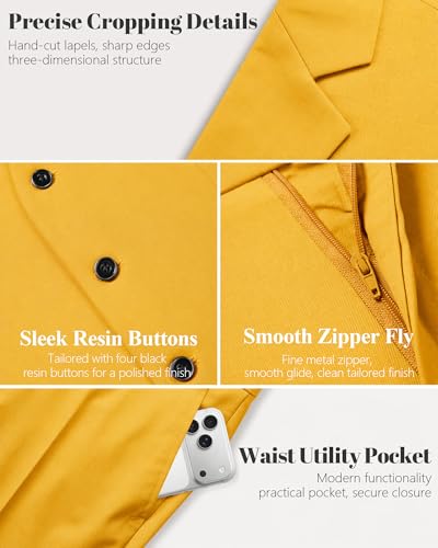 Image of MY'S Men's 3 Piece Suit Set with Tie, One Button Slim Fit Solid Jacket Vest Pants, Prom Party Wedding Business Suits for Men