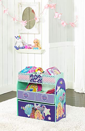 Barbie Mermaid Multi-Bin Toy Organizer, Multi Color