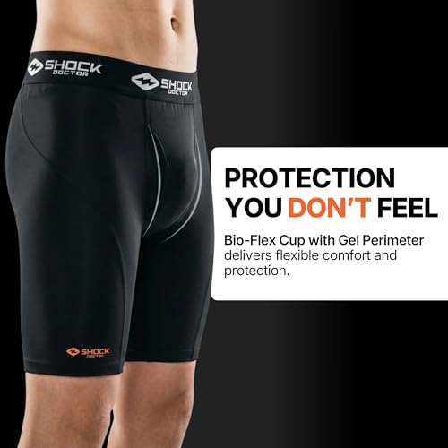 Image of Shock Doctor 221 Compression Short with BioFlex Cup