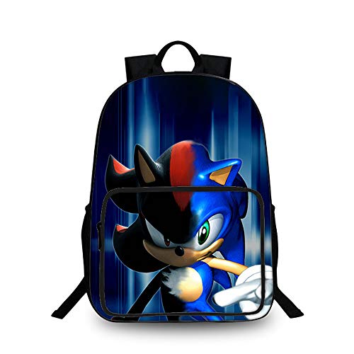 Sonic The Hedgehog Mochila para niños Bolsa Salvaje morral pequeño y Ligero Escuela