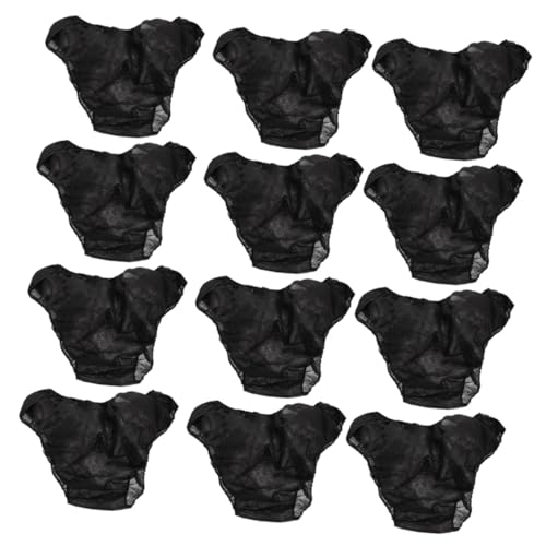 COLLBATH 12 Piezas Bragas Desechables para Mujer y Hombre Ropa Interior Tejido No Tejido Grueso Cómodas y Elásticas para SPA y Uso Diario