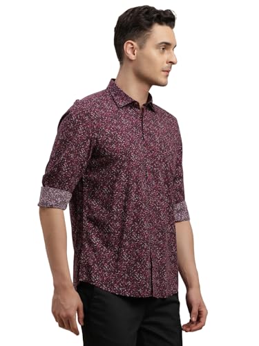 Chemise en coton modal premium marron châtaignier coupe ajustée Turtle - 5