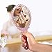 XPXKJ Hand Mirror Vintage Handheld Mirror with Handle Vanity Makeup Mirror Travel Mirrors (Oval, Nano Pink)