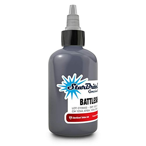 StarBrite Colors Sterilized Tattoo Ink Battleship Gray 1/2 oz