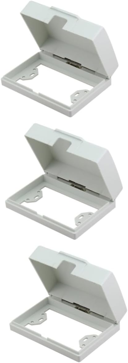 Veemoon 6 Pcs Outlet Covers Wall Cover Waterproof Socket Cover Plug Receptacle Protector Accessories White Italian Label