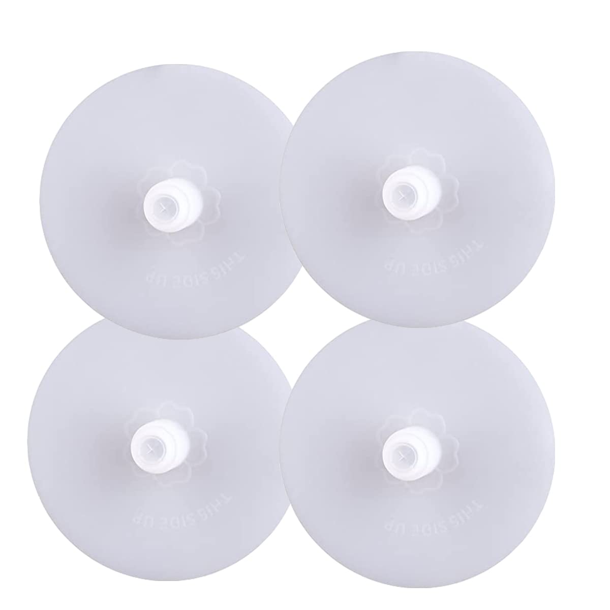 4 Pack Airlock Pickle Pipe Silicone Waterless Airlock Lids for Wide Mouth Transparent Fermentation Cap Mason Jar