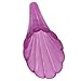 Beadaholique Lucite Long Striped Trumpet Flower Beads Matte Amethyst Purple 31mm (4)