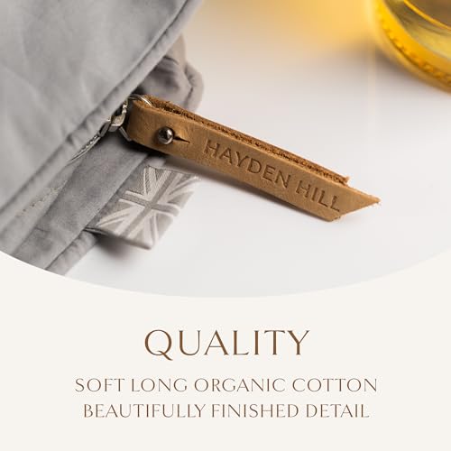 Hayden Hill Luxury Organic Cotton Sweater & Blanket Storage Bag Gray - 20" Fits 9 Cashmere Sweaters or 2 Blankets - Clothes Organizer With Zipper - Certified Carbon Neutral by Hayden Hill - Image 5