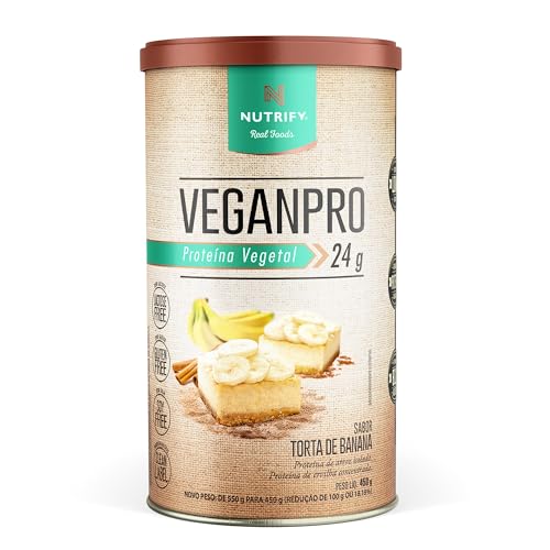 Vegan Pro (550G) - Sabor Torta de Banana, Nutrify