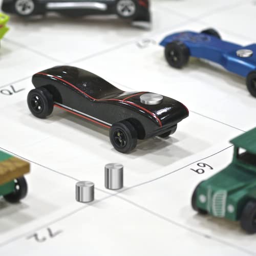 3.25Oz. Weights Tungsten For Pinewood Derby Car, Incremental Cylinders Car Weights With 5 Different Sizes For Fastest Derby Car Speed #TOP6