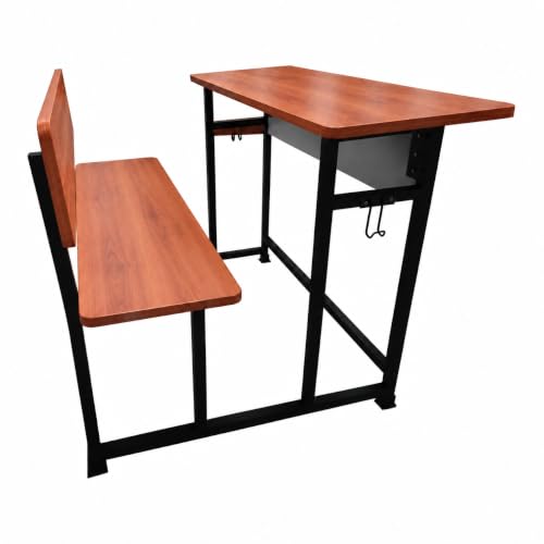 Image of ALKOSIGN Student Classroom Bench 90 CM Without Shelf - (Natural Teak)