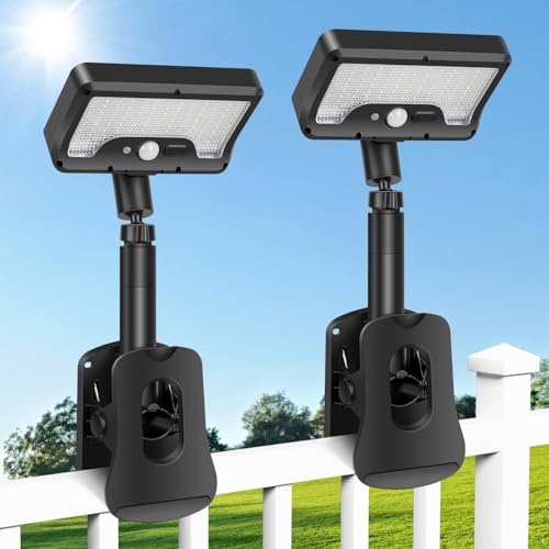Solaire éclairage pour jardin et terrasse : 2 lampes à clipser avec détecteur pour fenêtres