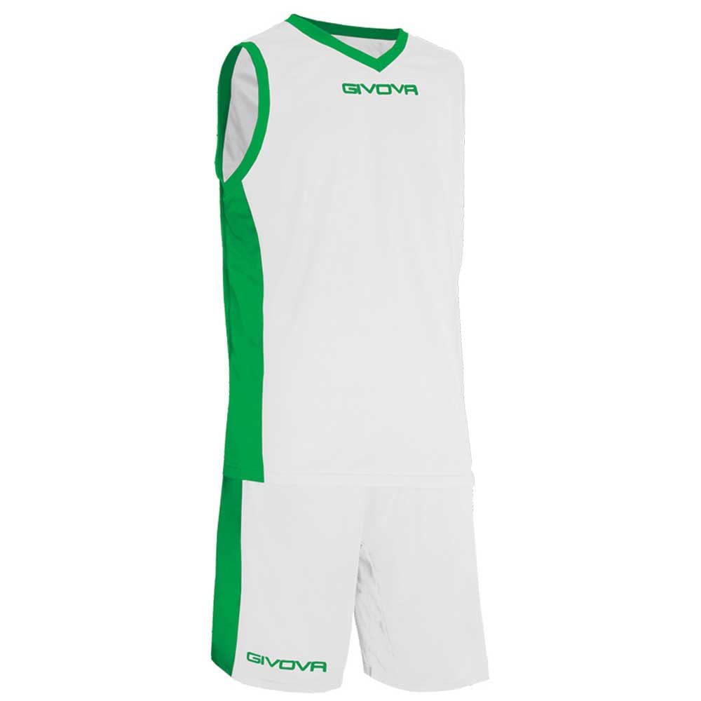 Givova Unisex Mehrfarbig (Weiß/Grün) Kit Power Interlock Bianco/Verde Tg. L