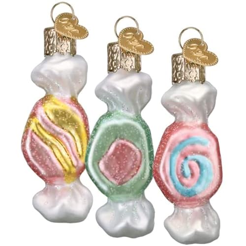 Old World Christmas Salt Water Taffy Set Glass Blown Ornament
