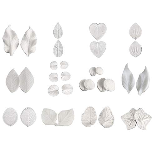 Flower Veining Silicone Mold Fondant Cake Border Chocolate Cake Decorating Tools Kitchen Baking Accessories Resin Moulds Silicone Set