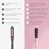 L'ANGE HAIR GlamWave Infrared Thermal Ionic Brush | 38mm Heated Round Thermal Brush for Volume and Curls | Reduces Frizz | Adds Shine | Smooth Styling Tool for All Hair Types (Blush)