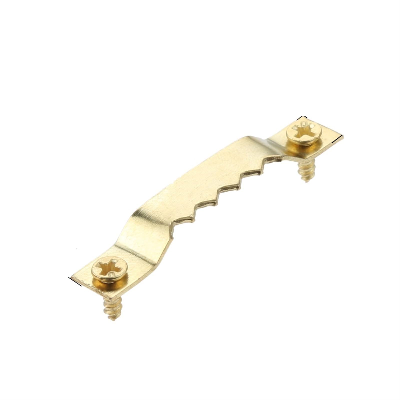 Wieszak na ramę obrazu Sawtooth, Wieszaki na zdjęcia 40 szt. Wieszak na ramkę do zdjęć w kształcie zęba piłokształtnego ze śrubami(Gold X 40)