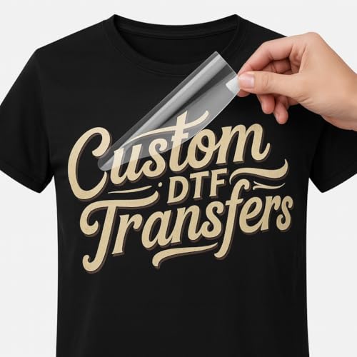 DTF Print, Full Color T-Shirt Heat Transfer, Full Color DTF, Press Ready, Custom Transfer, Ready to Apply, Your Custom Design - Free Background Removal (12 x 12)