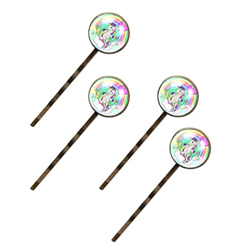 Accessoires cheveux licorne faits main : pinces élégantes glam pour fille