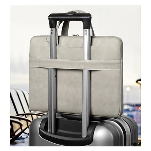 Sacoche ordinateur portable de bureau chic et porte-documents beige-pink - 4