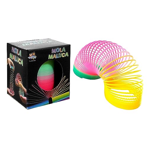 Kit 10 Brinquedos Mola Maluca para Festa Infantil Decoração Lembrança Atacado
