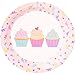 Juvale Cupcake Party Supplies Bulk Set - Cupcake Plates & Napkins - Cake & Pastry Tableware - Baking Birthday Party Plates & Cups - 144 Pieces, Serves 24