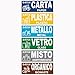 Longivia® 6 Adesivi Raccolta Differenziata Formato 15 cm x 5 cm - Etichette per Contenitori Rifiuti in Italiano e Inglese - Adesivo per Riciclo Lavabile Antigraffio Resistente (6 pezzi, 15cm x 5cm)