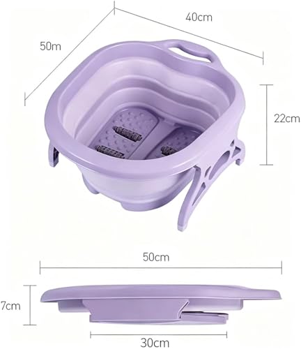 Spa de pies plegable con masaje y diseño compacto miniatura 2