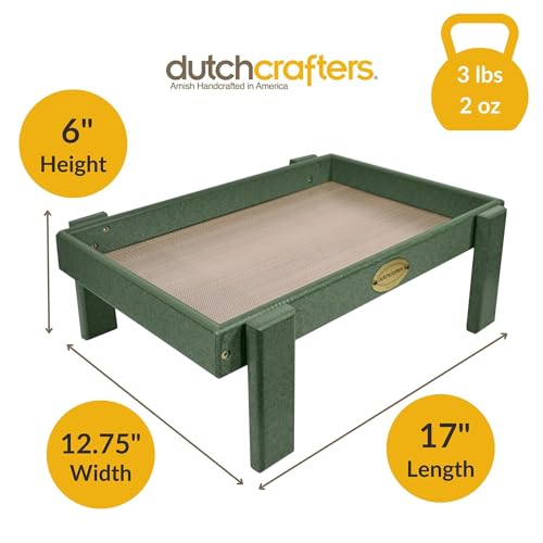Dutchcrafters OGF-1 Amish American Made Platform Bird Feeder, Free Standing Ground Bird Feeders For Outdoors, With Raised Seed Tray For Wild Birds thumb #1