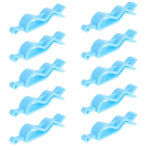 PENIKOKO para Bolsa de Basura de Plástico Azul 10 Unidades Clip de para Cubo de Basura en Cocina y Baño Soporte Compacto y Duradero Domésticos