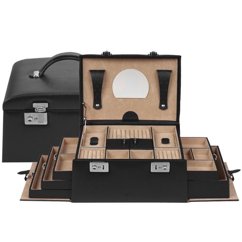 Preisvergleich Produktbild WINDROSE Beluga Schmuckkoffer 29,5 cm Leder