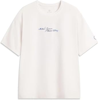 LI-NING Wade Series Mens Ice-Cool Comfortable Lightweight Stretchy Short-Sleeve T-Shirt AHSV011