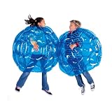 HearthSong 36' Inflatable Bumper Balls for Kids & Adults, Wearable Human Bubble Ball, Durable Body Bubble Suit Sumo Balls for Bouncing and Tumbling, Ideal for Fun Outdoor Games (2 Pack)