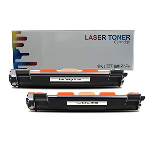 ZOOMTEC Compatible TN1050 Cartucho de tóner Reemplazo Usado en Brother HL-1110 HL-1112 HL-1210W HL-1212W DCP-1510 DCP-1512 DCP-1610W DCP-1612W MFC-1810 MFC-1910 MFC-1910W (2 Nergo)