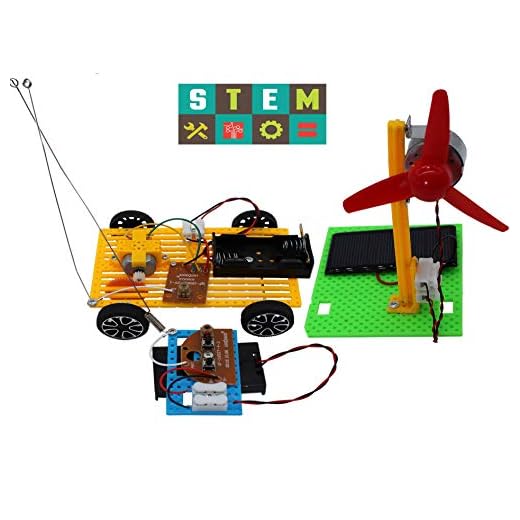 Science Kits,2 Set Educational Engineering DIY Stem Products for Kids or Teens-Solar Powered Panel Fan,Model Car,Building Lab Experiments and Explorer Kits for Boys and Girls. (SC-A)