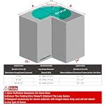 Dowell Base Cabinet Kidney Shape Dia.32 270° Lazy Susan, 2 Shelves, Kitchen Base Corner Cabinet Organizer (Chrome 4001 270 32) - Image 6