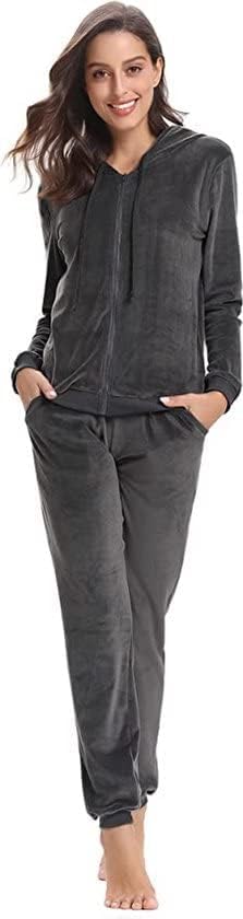 Survêtement de sport femme gris L idéal pour le fitness et le cocooning
