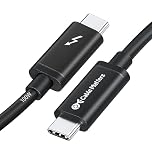 Cable Matters [Intel Certified Thunderbolt 3 Cable (USB C Thunderbolt Cable) in Black 0.8m Supporting 40 Gbps, 8K@30Hz/4K@120Hz, 100W Charging