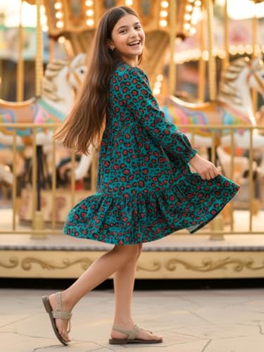 Image of Uptownie Lite Girls Knee Length A-Line Tiered Dress